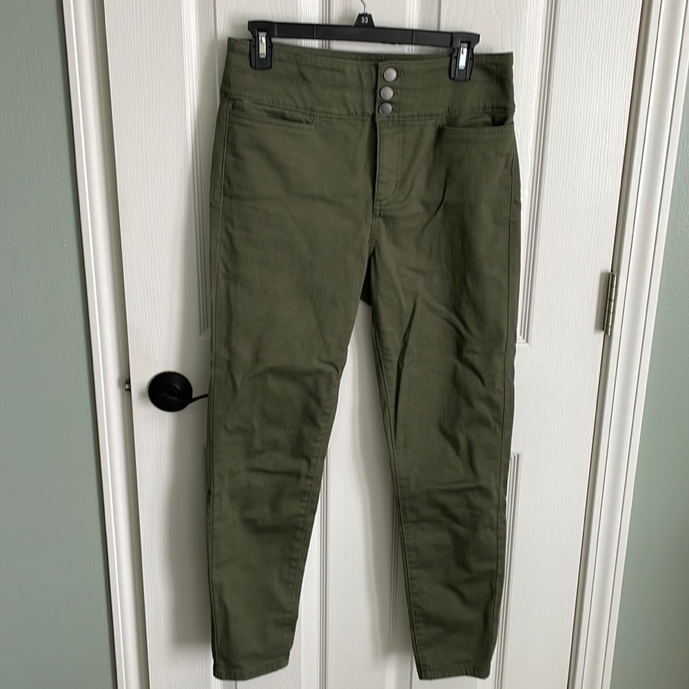 Loft olive green skinny pant